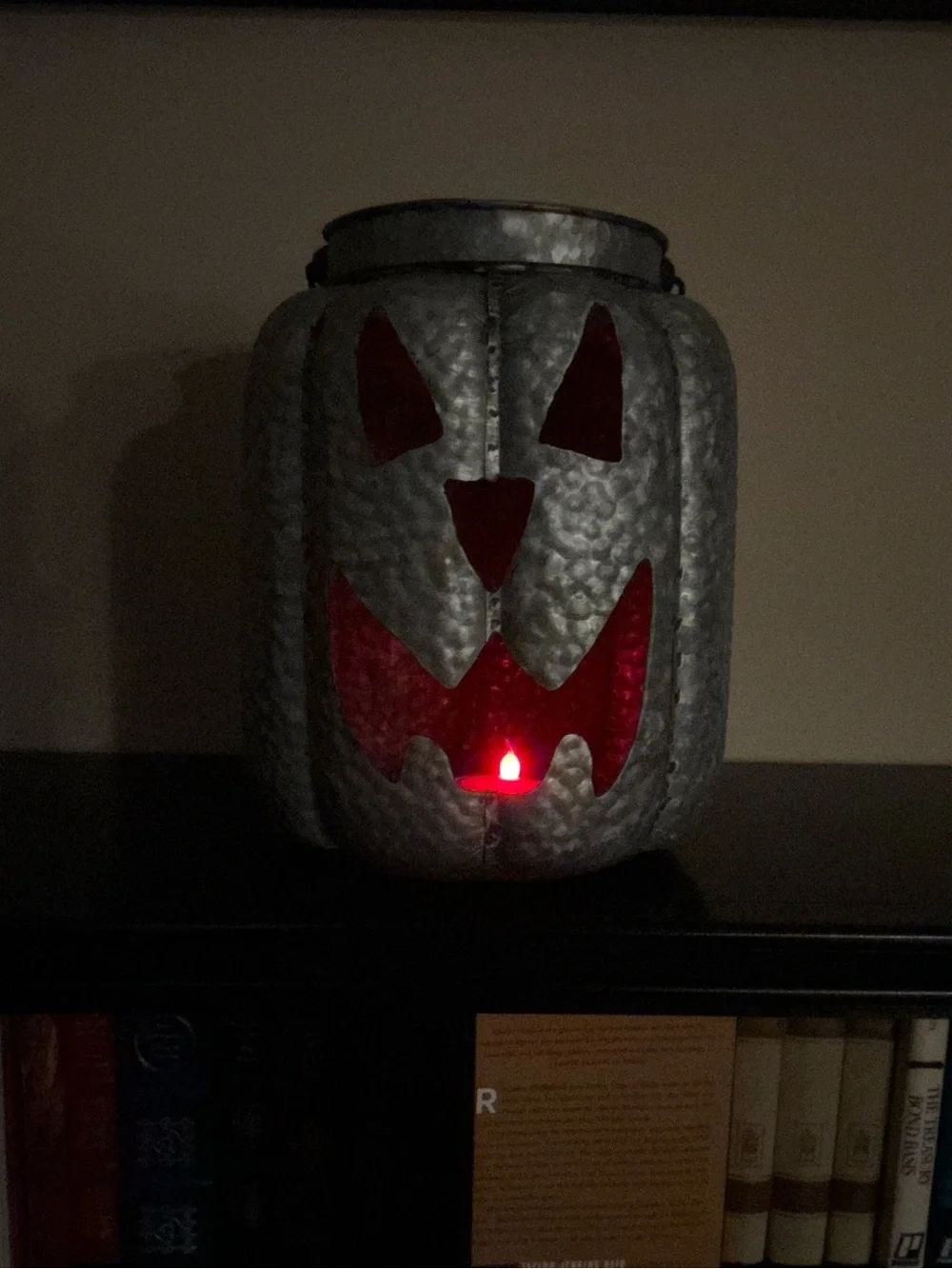 XXL Galvanized Halloween Jack-o-Lantern Luminaria 🎃